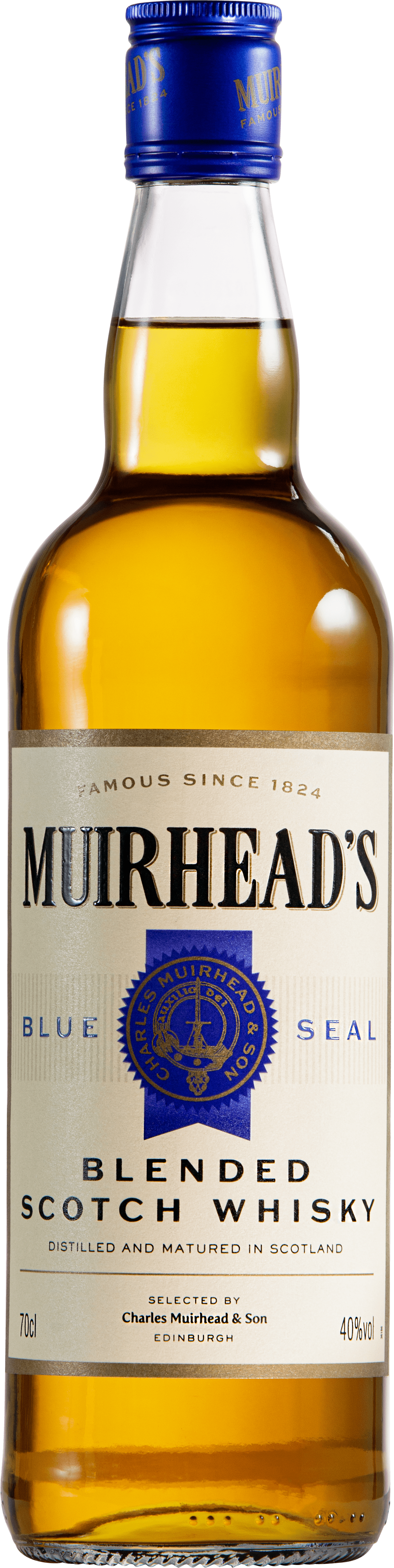 Bottle of Muirhead's Blue Seal